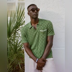 Abercrombie Preppy Tipped Johnny Collar Polo